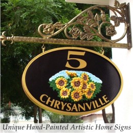 Unique Hand Painted Artistic Home Signs